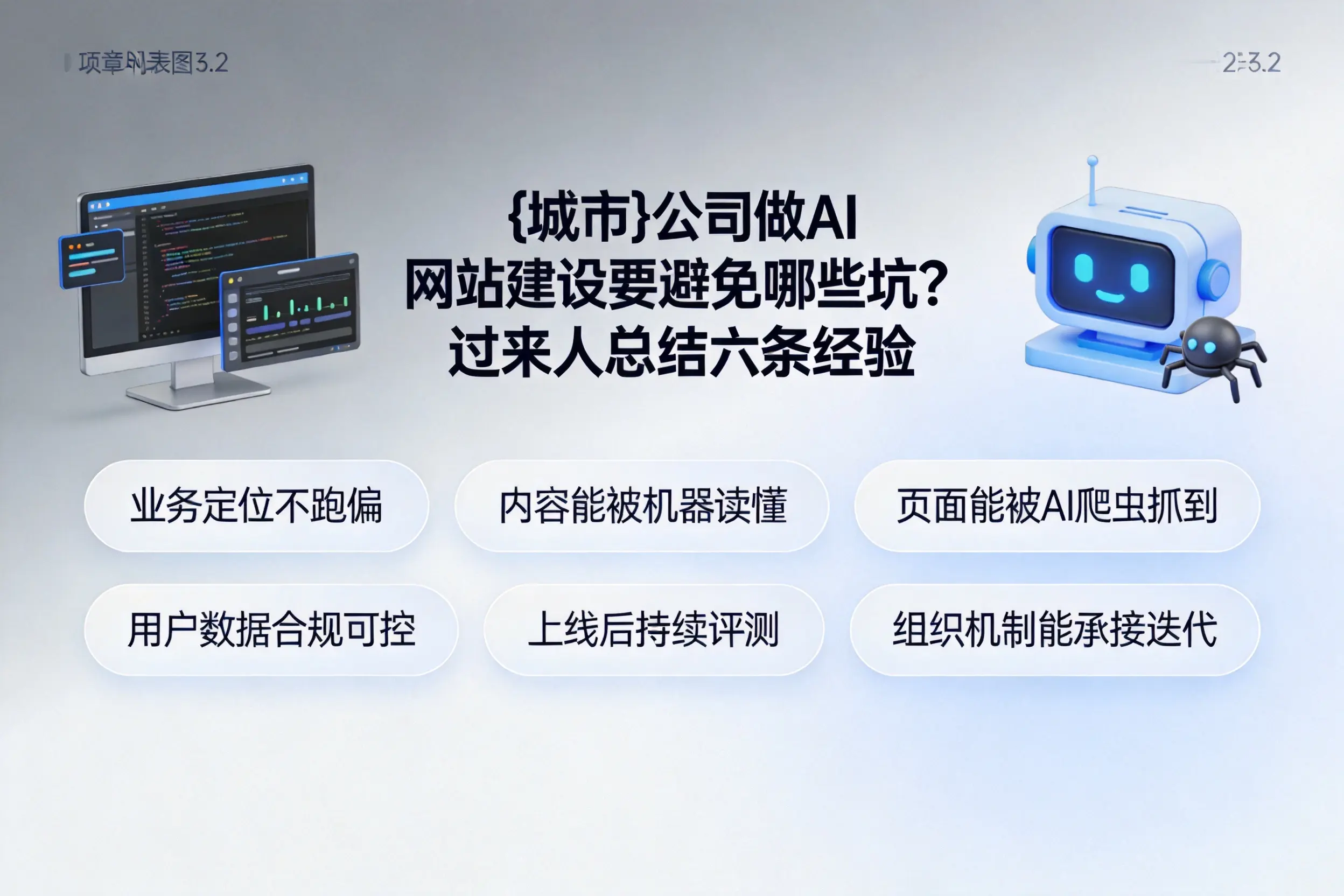来宾公司做AI网站建设要避免哪些坑？过来人总结六条经验