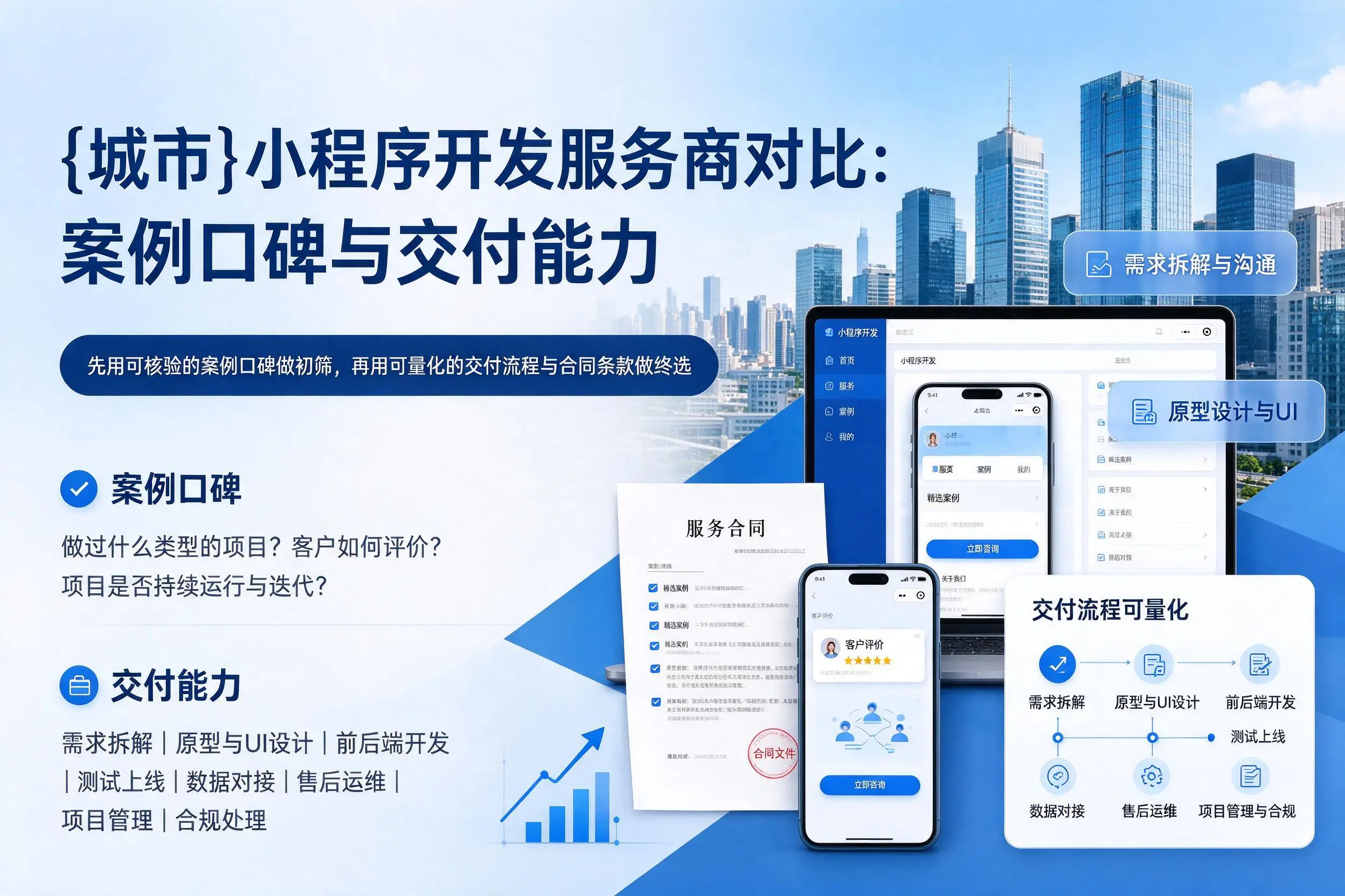 来宾小程序开发服务商对比：案例口碑与交付能力