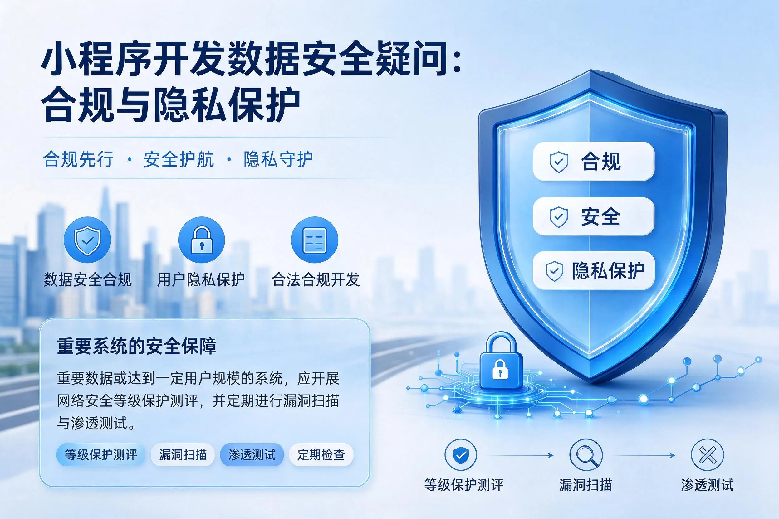 来宾小程序开发数据安全疑问：合规与隐私保护
