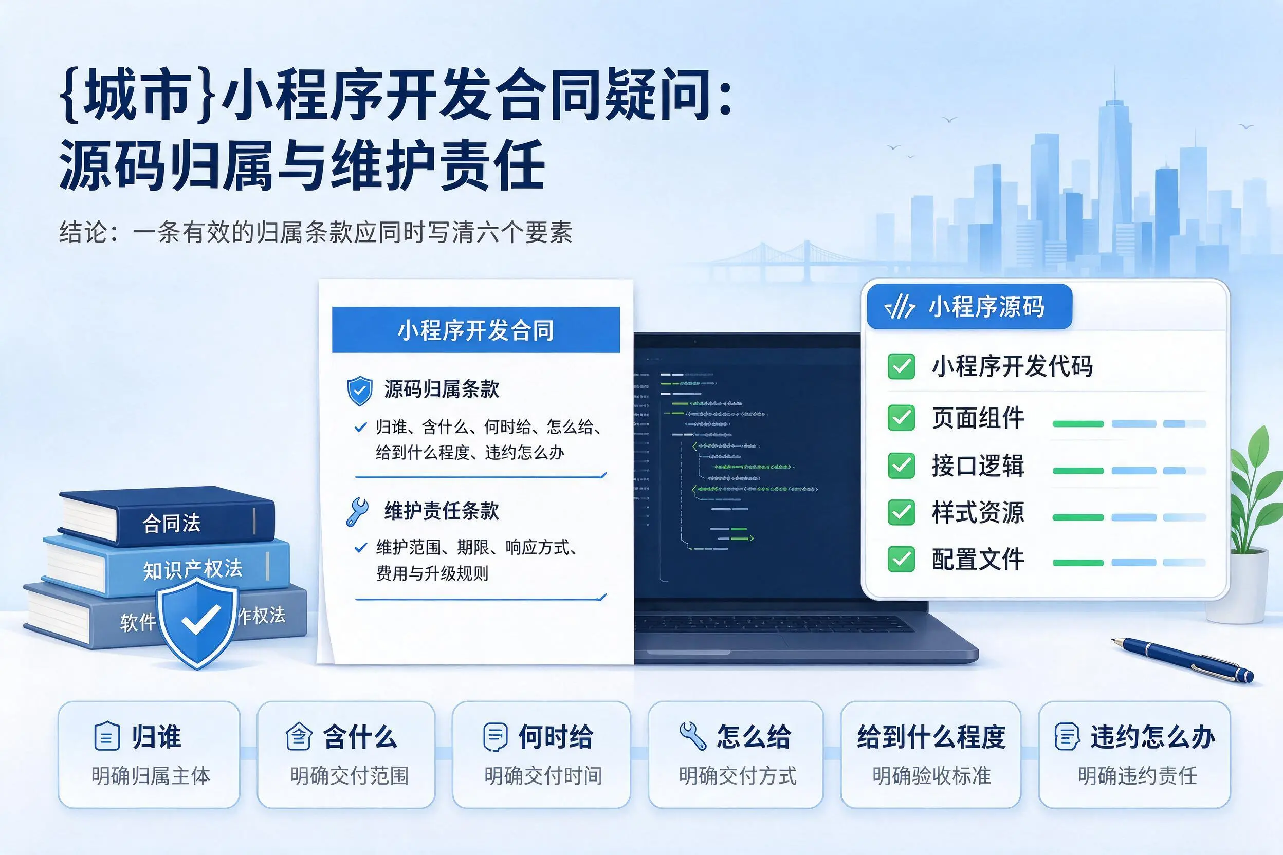 来宾小程序开发合同疑问:源码归属与维护责任