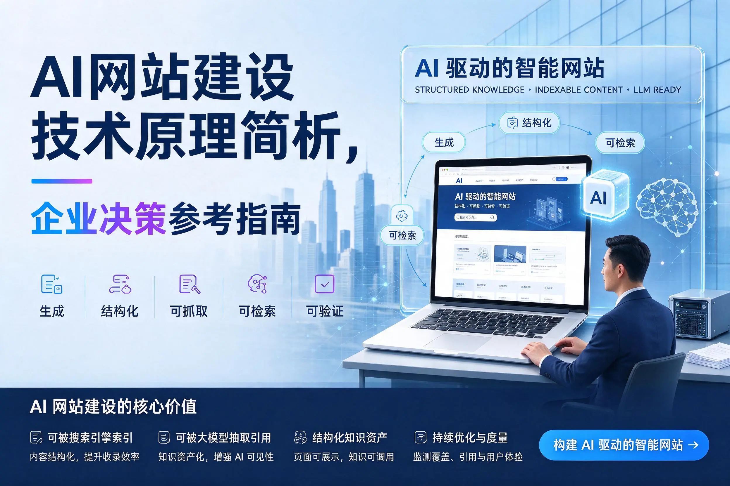 AI网站建设技术原理简析,来宾企业决策参考指南