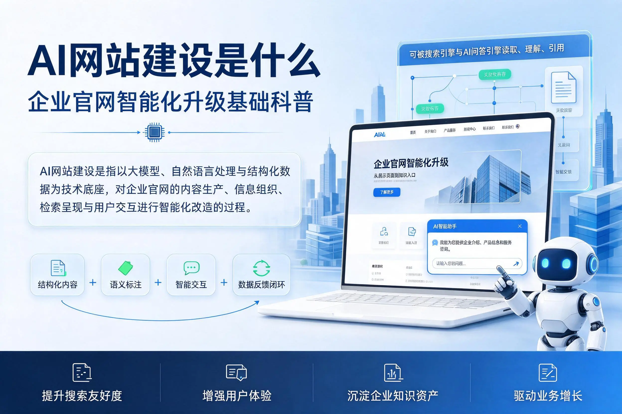 AI网站建设是什么:来宾企业官网智能化升级基础科普