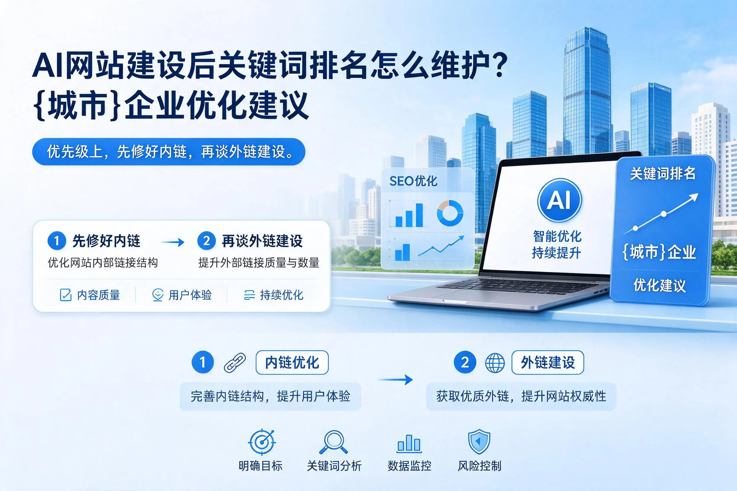 AI网站建设后关键词排名怎么维护?来宾企业优化建议