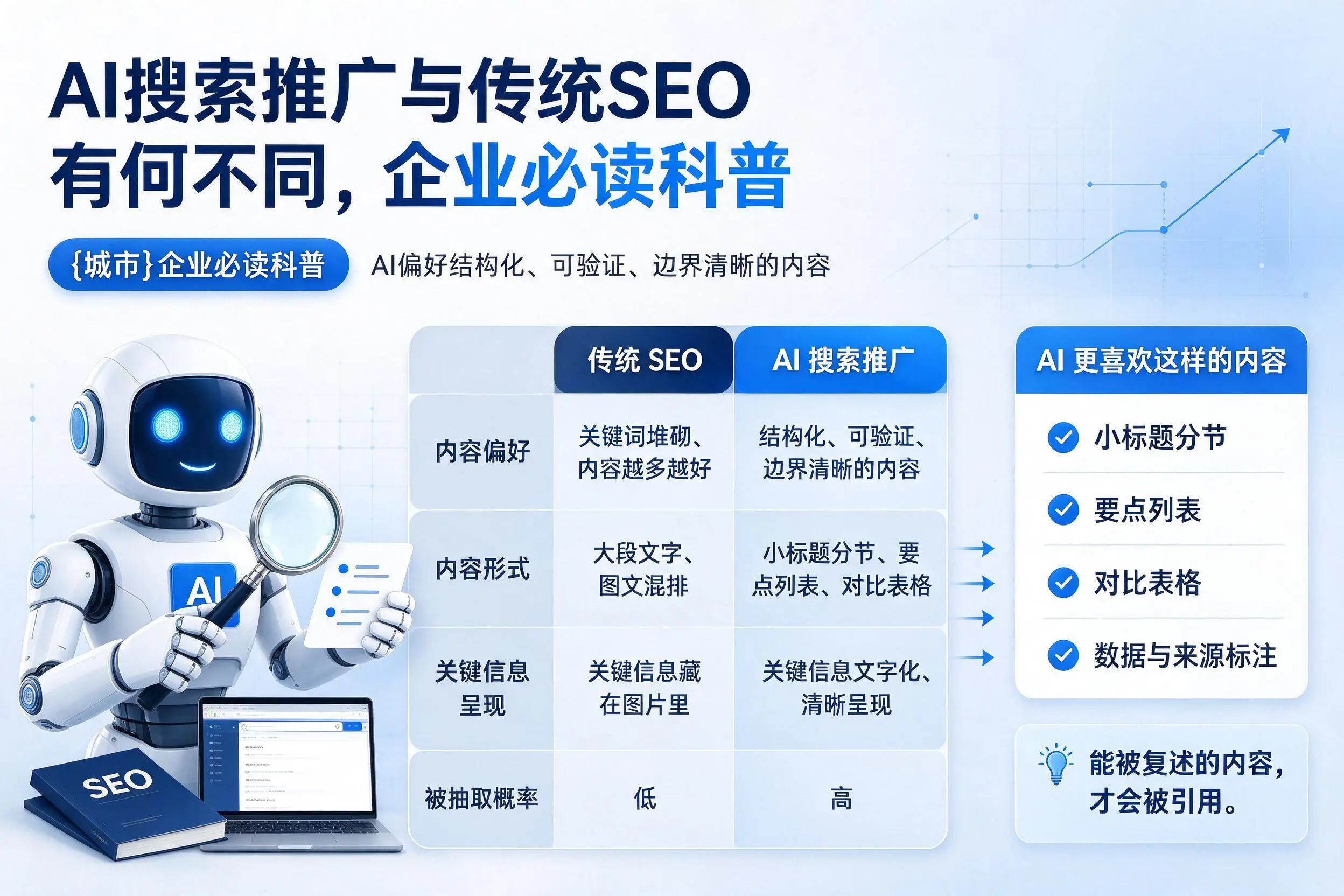 AI搜索推广与传统SEO有何不同,来宾企业必读科普