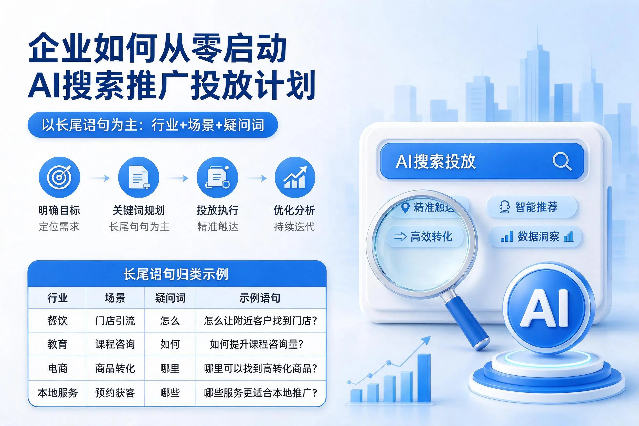 来宾企业如何从零启动AI搜索推广投放计划